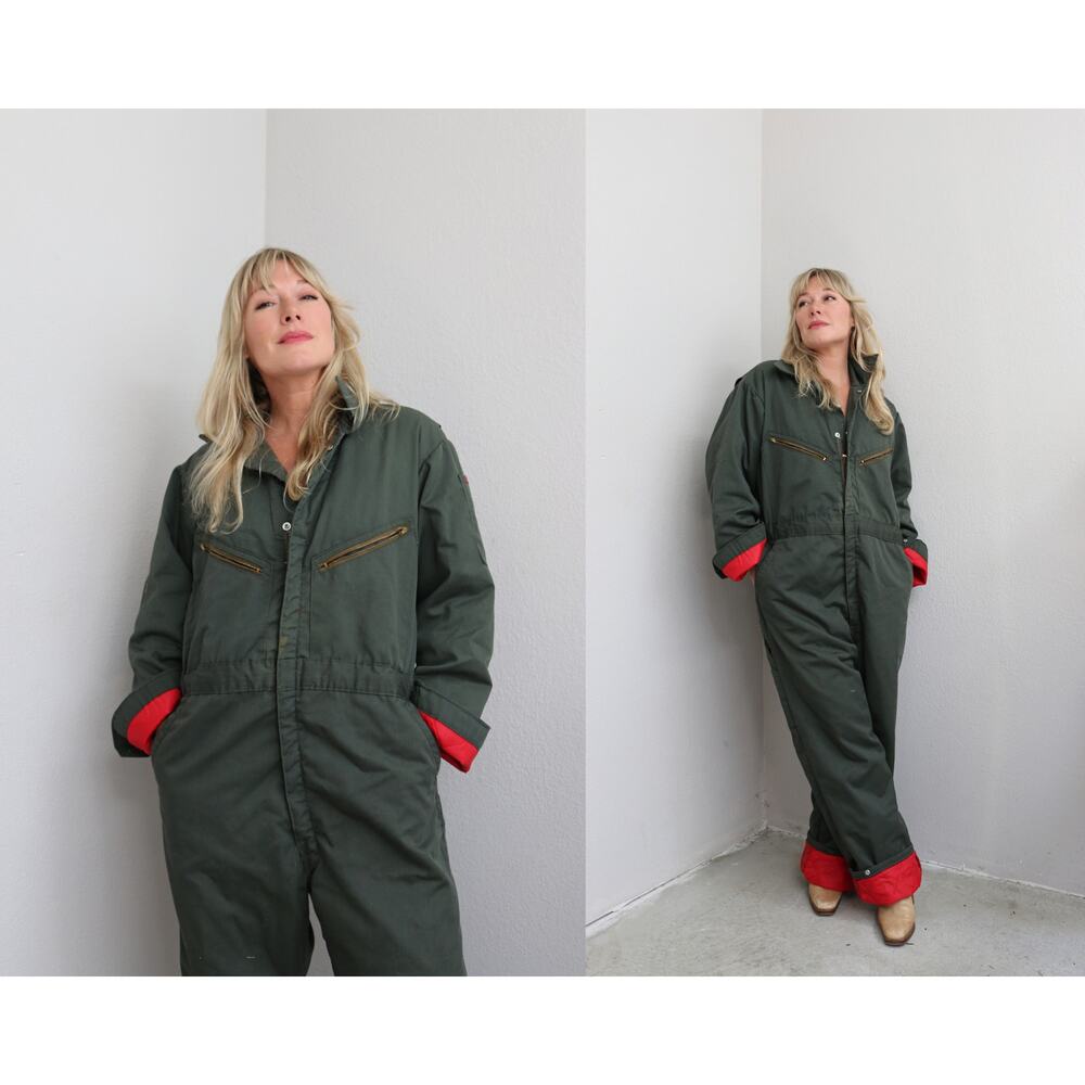 1960's Vintage Big Smith Insulated Coveralls ~ Women's  LG XL XXL ~ Men's LG XL